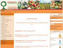 Tablet Screenshot of biokiste24.de